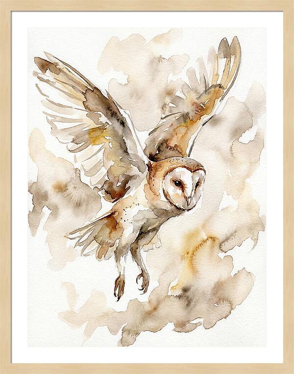 Majestic Barn Owl Soaring