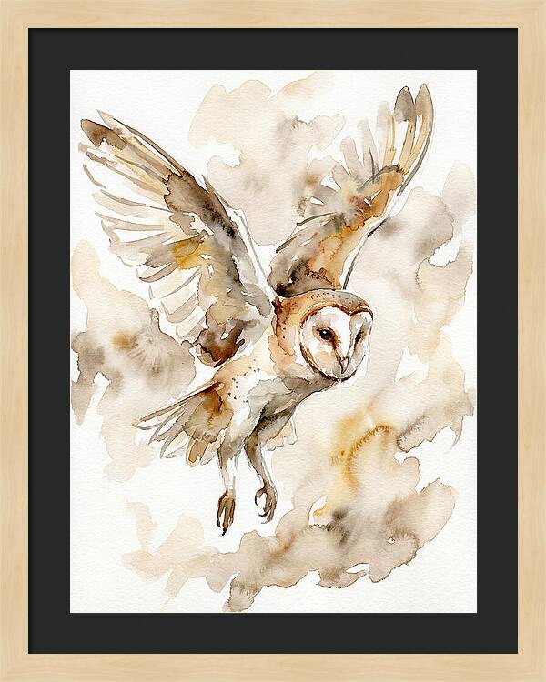 Majestic Barn Owl Soaring