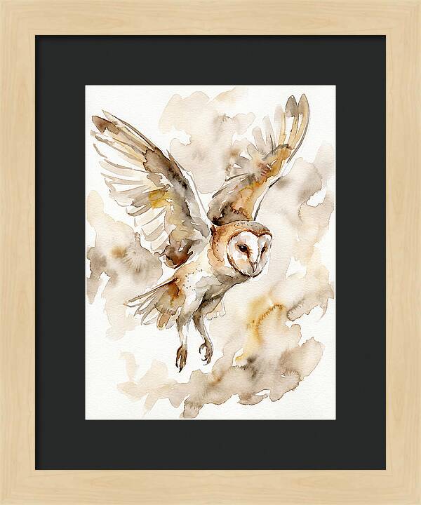 Majestic Barn Owl Soaring