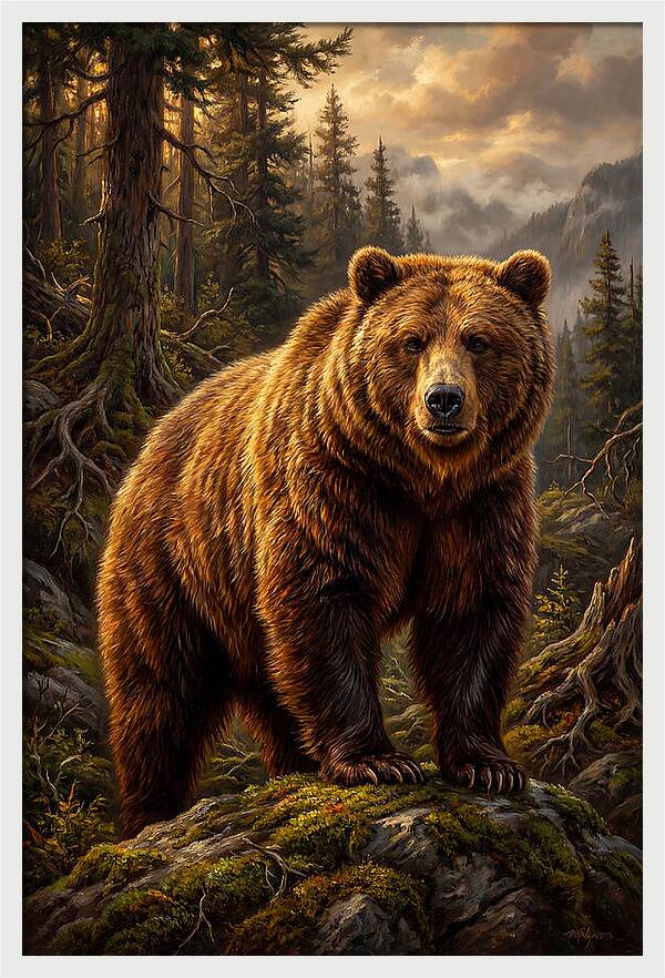 Majestic Bear In Nature