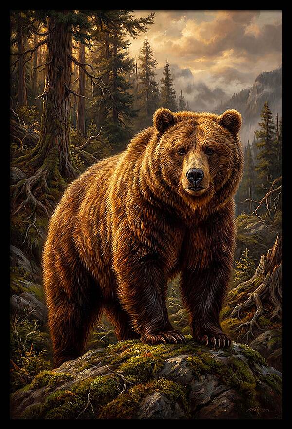 Majestic Bear In Nature