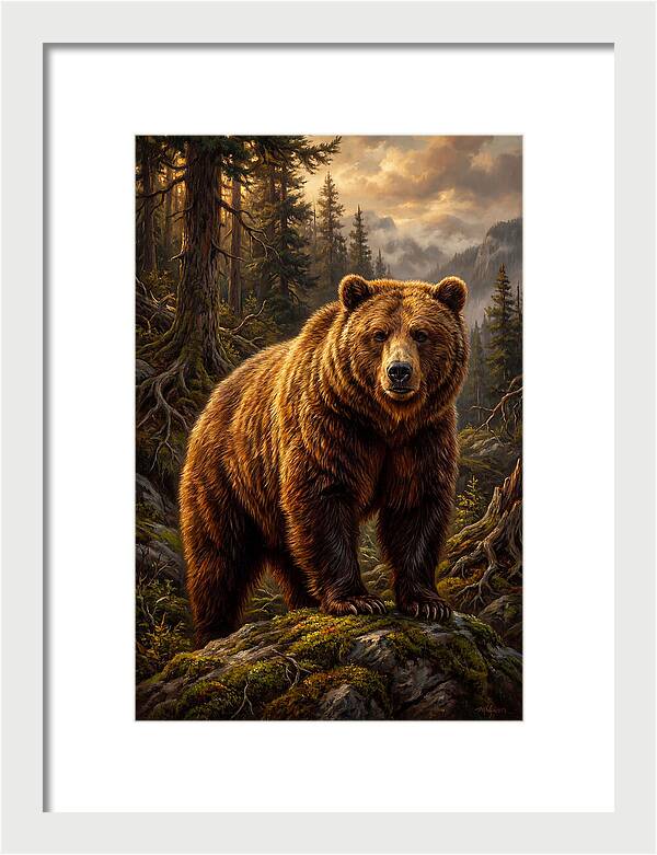 Majestic Bear In Nature