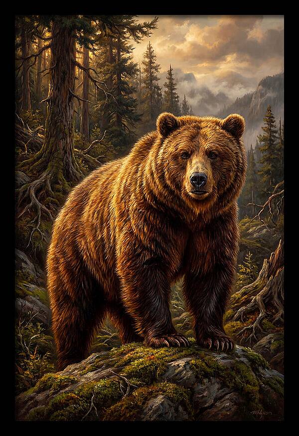 Majestic Bear In Nature