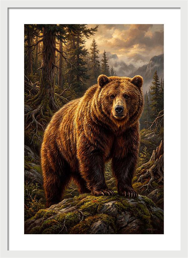 Majestic Bear In Nature