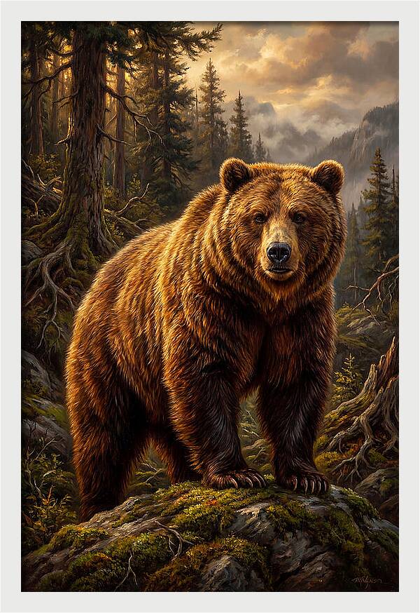 Majestic Bear In Nature