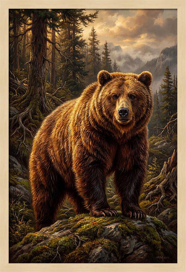 Majestic Bear In Nature