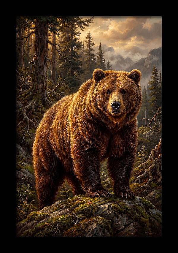 Majestic Bear In Nature