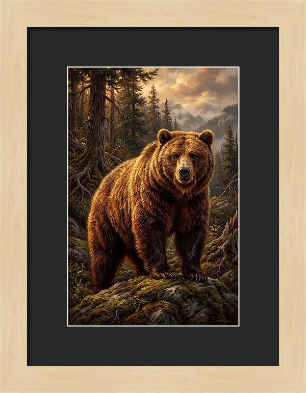 Majestic Bear In Nature