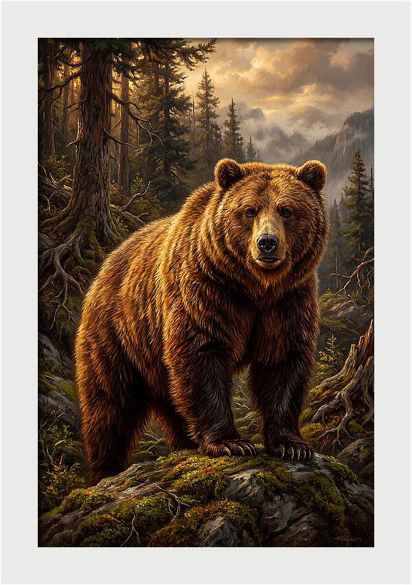 Majestic Bear In Nature