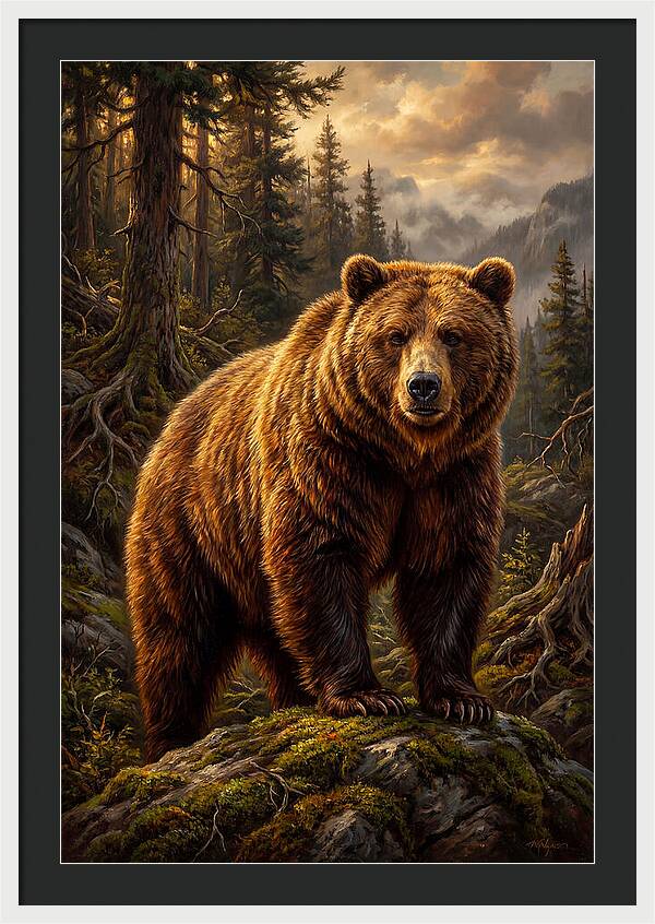 Majestic Bear In Nature