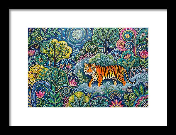 Majestic Bengal Tiger Amidst Lush Greenery