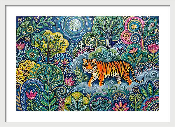 Majestic Bengal Tiger Amidst Lush Greenery