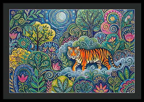 Majestic Bengal Tiger Amidst Lush Greenery