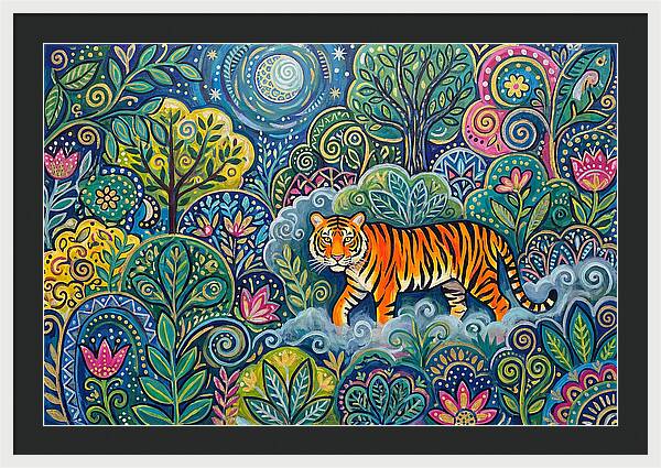Majestic Bengal Tiger Amidst Lush Greenery