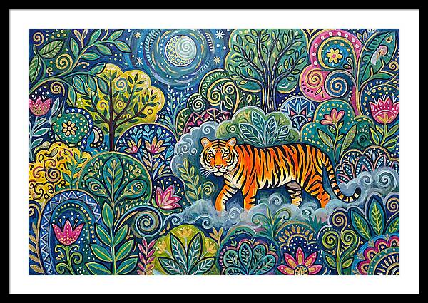 Majestic Bengal Tiger Amidst Lush Greenery