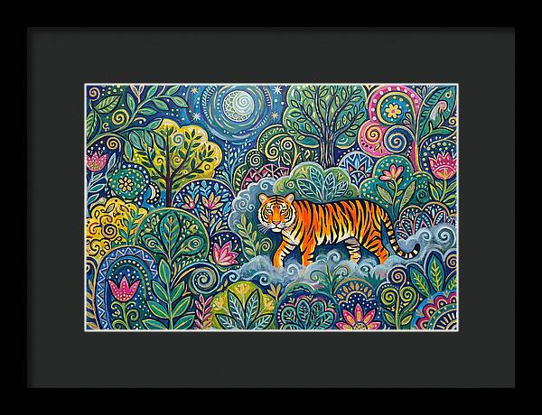 Majestic Bengal Tiger Amidst Lush Greenery