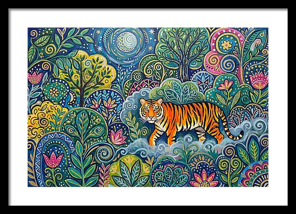 Majestic Bengal Tiger Amidst Lush Greenery