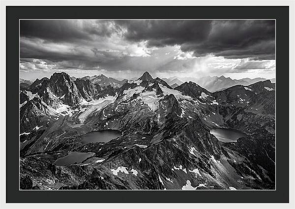 Majestic Black And White Peaks