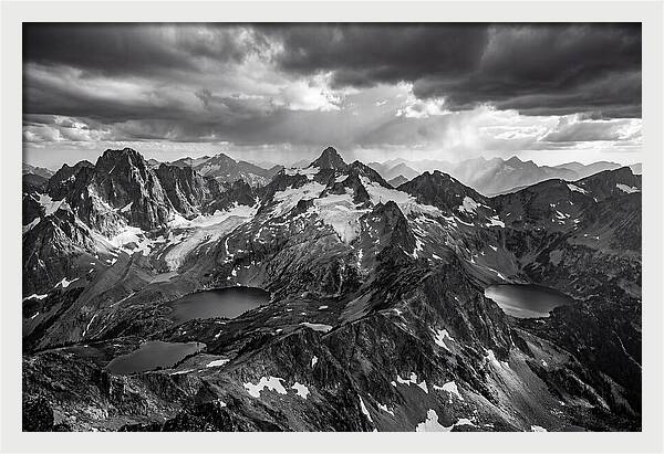 Majestic Black And White Peaks