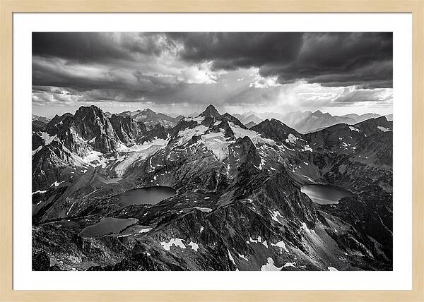 Majestic Black And White Peaks