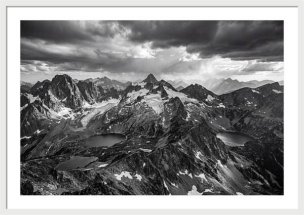 Majestic Black And White Peaks