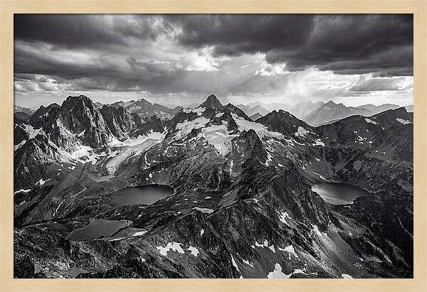 Majestic Black And White Peaks