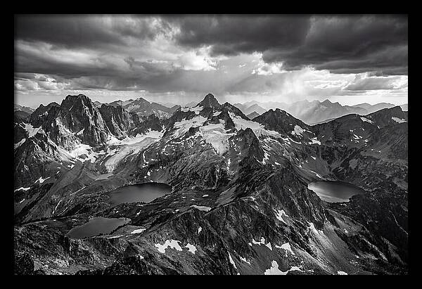 Majestic Black And White Peaks