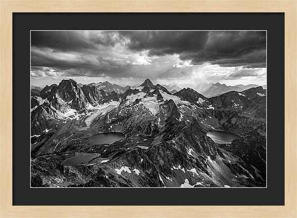 Majestic Black And White Peaks
