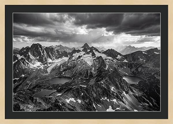 Majestic Black And White Peaks