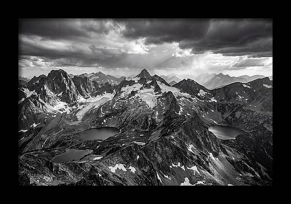 Majestic Black And White Peaks