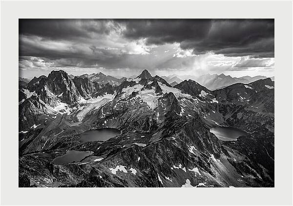 Majestic Black And White Peaks