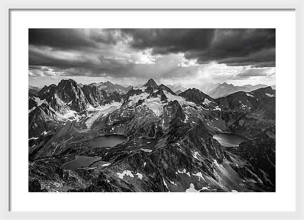 Majestic Black And White Peaks