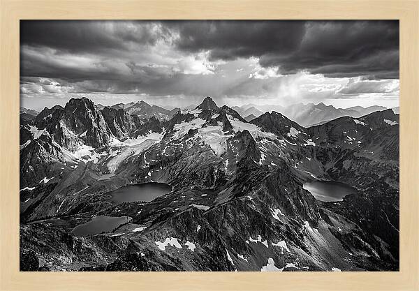 Majestic Black And White Peaks