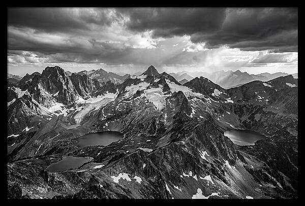Majestic Black And White Peaks