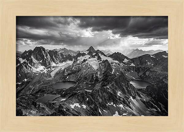 Majestic Black And White Peaks