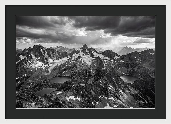 Majestic Black And White Peaks