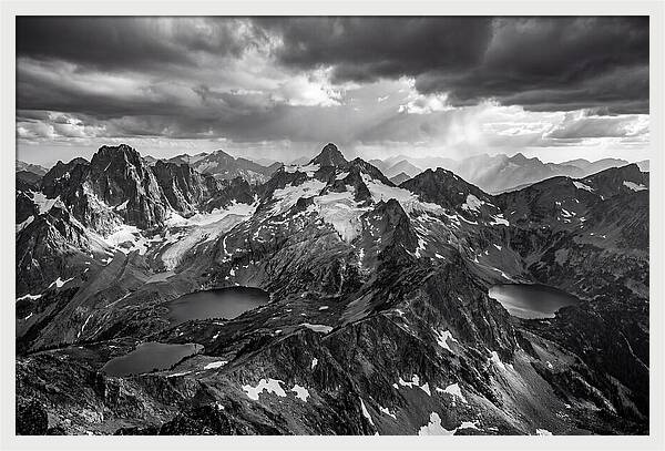 Majestic Black And White Peaks