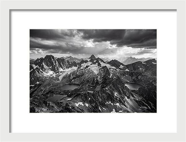 Majestic Black And White Peaks