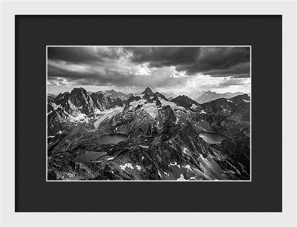 Majestic Black And White Peaks