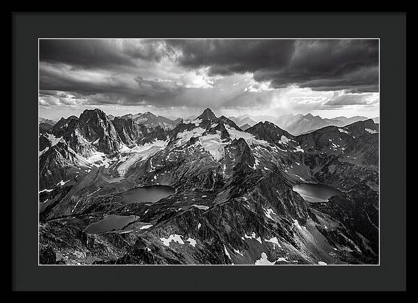 Majestic Black And White Peaks