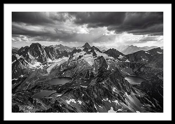 Majestic Black And White Peaks