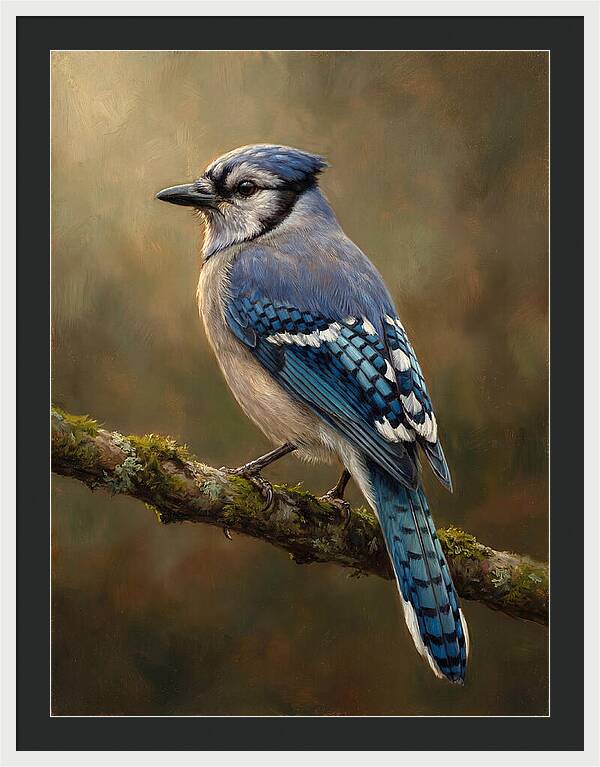 Majestic Blue Jay Display