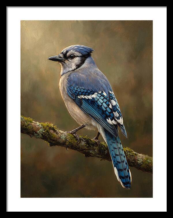 Majestic Blue Jay Display