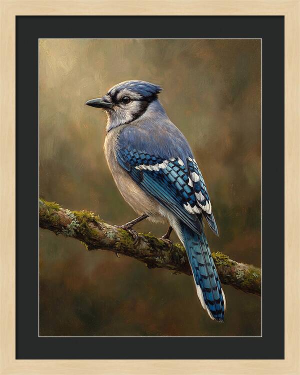 Majestic Blue Jay Display