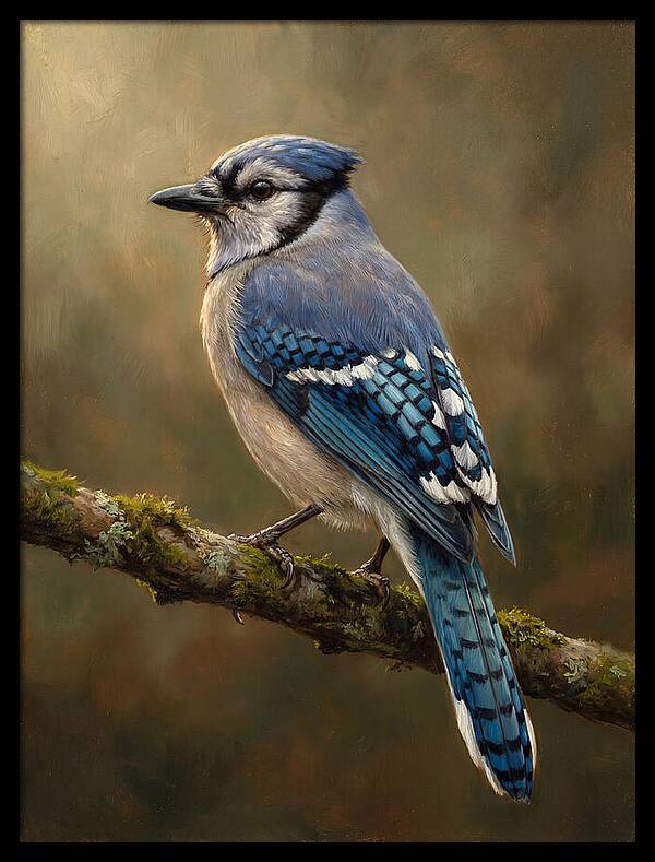 Majestic Blue Jay Display