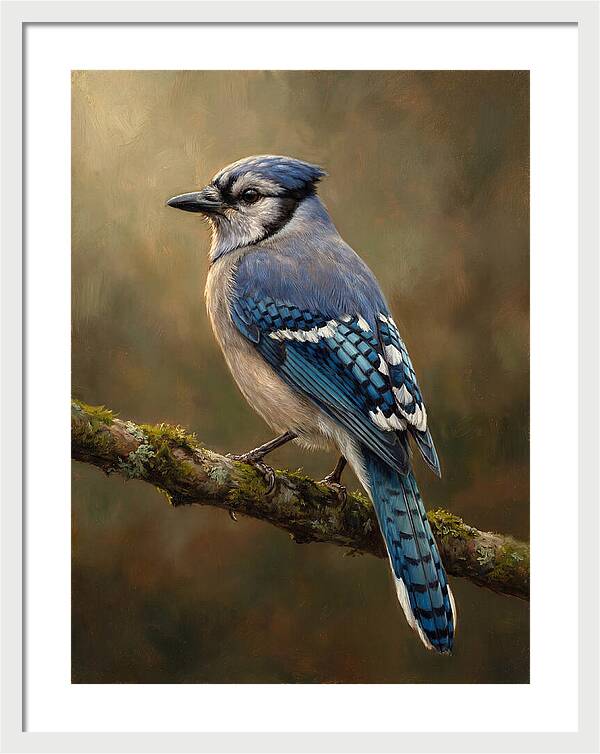 Majestic Blue Jay Display