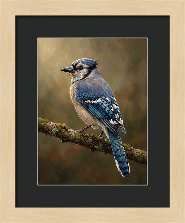 Majestic Blue Jay Display