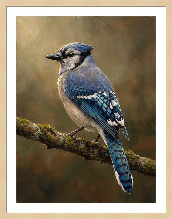 Majestic Blue Jay Display