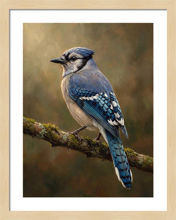 Majestic Blue Jay Display