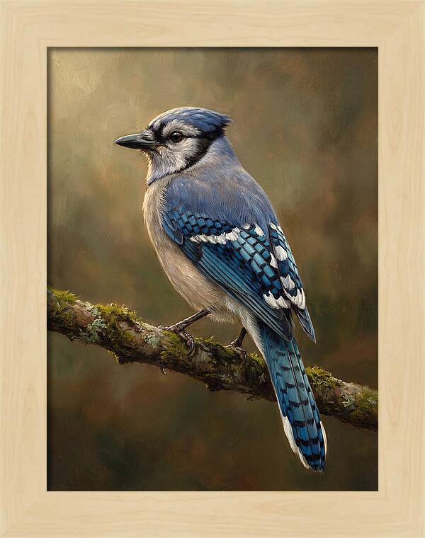 Majestic Blue Jay Display